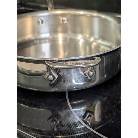 All-Clad Stainless Steel 11" Saute Pan Skillet Heavy Duty Cookware - Picture 5 of 14